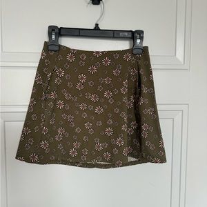 Altar’d State Floral Mini Skirt with Pockets
